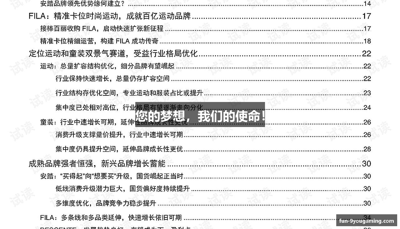 您的梦想，我们的使命！